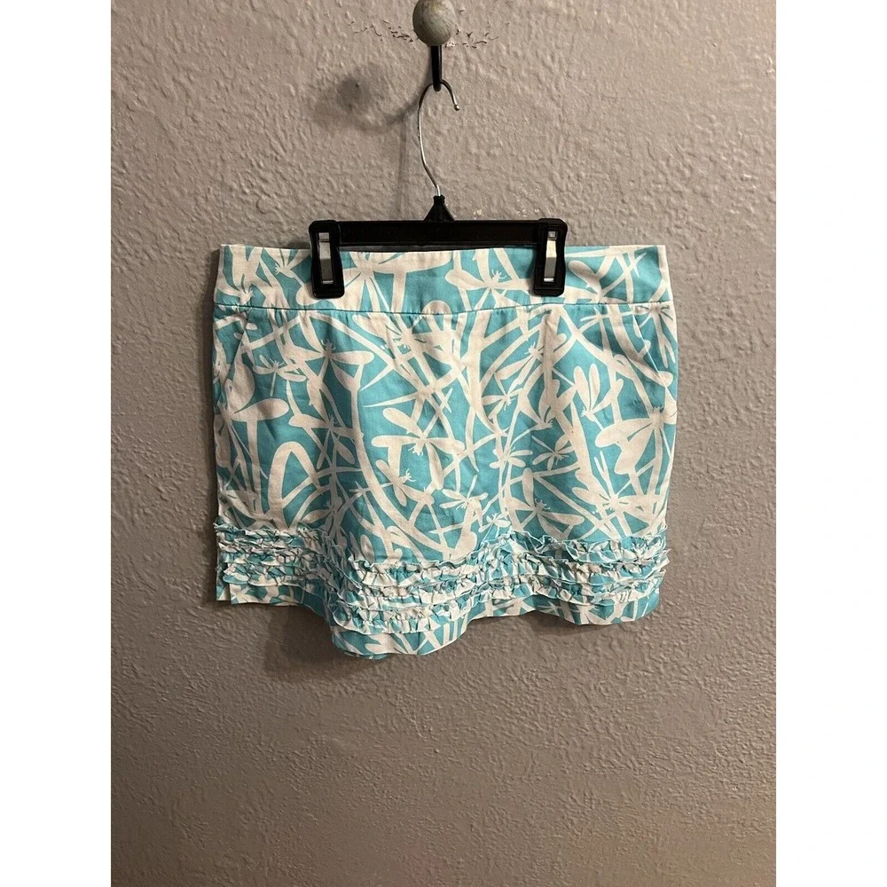 Lilly Pulitzer Women's Blue & White‎ Skort  Print Size 0
